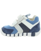 Ankle high orthopedic leather sneakers for baby boys