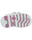 Lavender orthopedic leather sneakers with support 