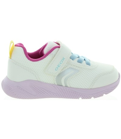 Geox white sneakers for girls with support 