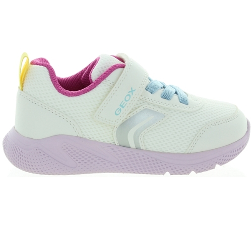 Geox white sneakers for girls with support 