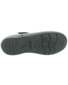 Classic black leather shoes for girls 