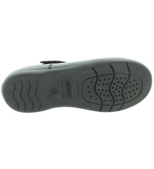 Black leather school shoes for girls 