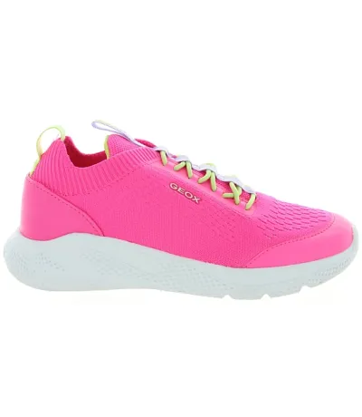Sneakers for toddlers with mash material and leather 