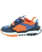 Boy walking orange sneakers with good arch 