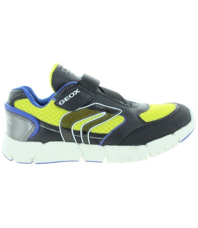 Black Geox sneakers for boys with sturdy heel