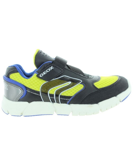 Black Geox sneakers for boys with sturdy heel