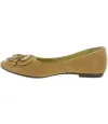 Beige ballerina flats for ladies