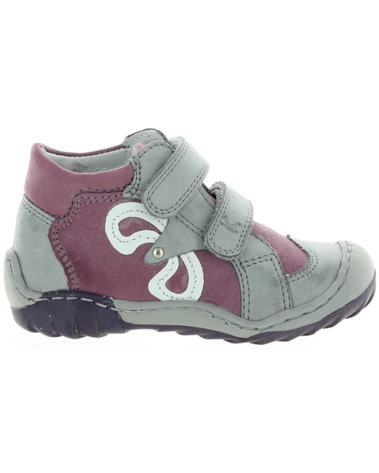 Special purple shoes for child with foot problems