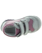 Special purple shoes for child with foot problems