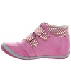 Girls pink leather boots with best ankle support 