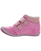 Girls pink leather boots with best ankle support 