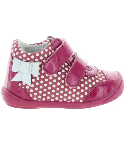 Baby girls pink high tops for new walkers