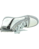 Medical corrective fashion high top silver sneakers
