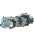 Good leather weak pronated ankle boys sandals