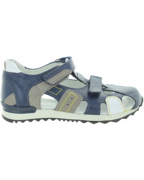 Closed toe ortho boys sandals reinforced heel