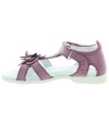 Girls purple sandals for narrow feet with arches