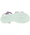 Girls purple sandals for narrow feet with arches