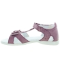 Purple girls ankle sandals with high closed back
