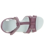 Purple girls ankle sandals with high closed back