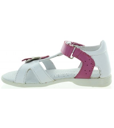 Summer sandals for kids white leather 