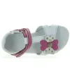 White leather ortho summer sandals for kids 