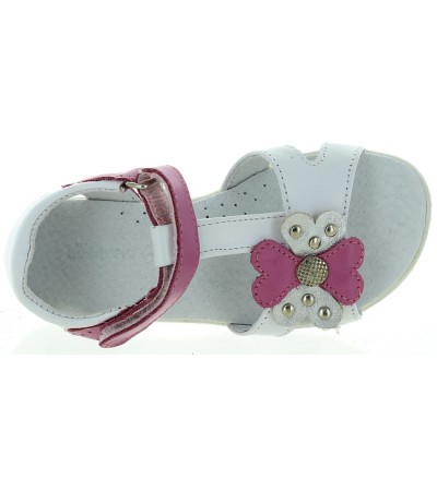 Summer sandals for kids white leather 