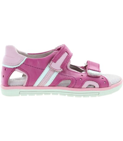 Pink sporty closed heel sandals for kids for Summer