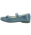 Casual blue leather girls shoes with support