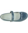Casual blue leather girls shoes with support Casual blue leather girls shoes with support