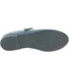 Casual blue leather girls shoes with support