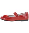 Red leather dress up shoes for girls