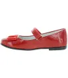 Red leather dress up shoes for girls