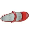 Red leather dress up shoes for girls