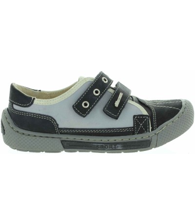 Extra wide boys leather shoes with high arch