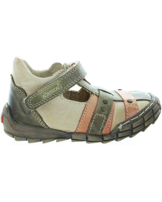 Walking leather wide high instep baby boys shoes