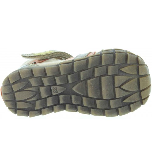 Baby walking leather shoes for high instep