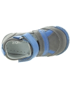 Gray baby boys weak ankles shoes with arches 