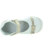 White dress shoes for a girl with good arch support