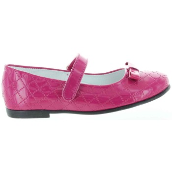 Leather shoes for girls with good arches in pink patent