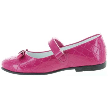 Leather shoes for girls with good arches in pink patent