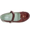 Dress shoes in red leather with good support 