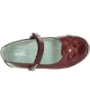 Dress shoes in red leather with good support 