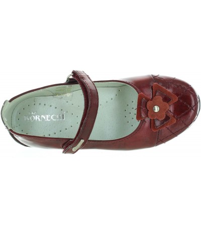 Dress shoes in red leather with good support 