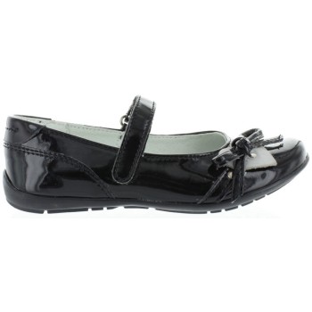 School black leather shoes for girls 
