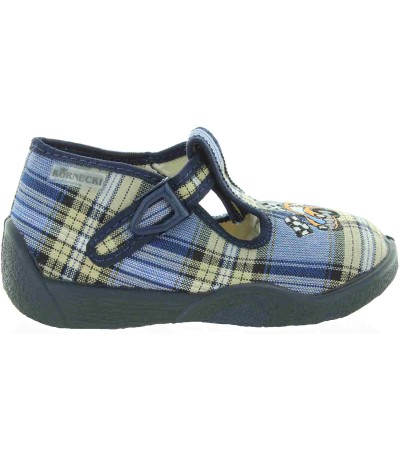 Ankle support canvas house shoes for baby