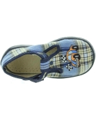 Ankle support canvas house shoes for baby