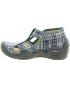 Wide feet house shoes canvas slippers for boys