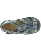 Wide feet house shoes canvas slippers for boys