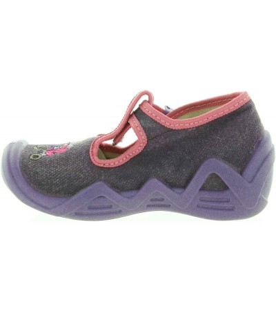 House shoes for a child from Europe in purple color 