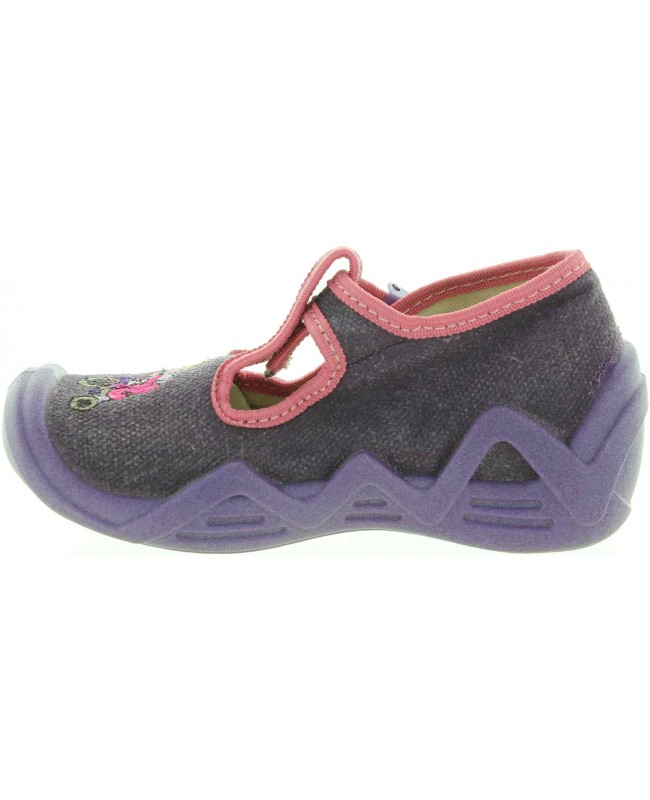 House shoes for a child from Europe in purple color 